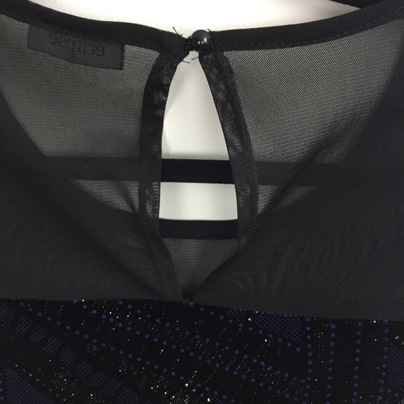 Eclipse Form Fitting Mini Dress Velvet Glitter - Picture 3 of 8